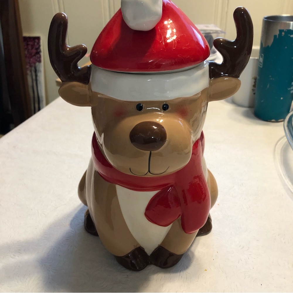 Reindeer Cookie Jar